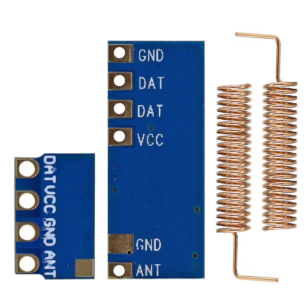 OPEN-SMART Long Range 433MHz Wireless Transceiver Kit Mini RF Transmitter Receiver Module + 2PCS Spring Antennas Arduino rf wireless transceiver kit