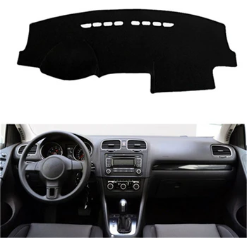 

SJ Non-Slip Car Inner Auto Dashboard Cover Dashmat Pad Sun Shade Dash Board Cover For Volkswagen VW Golf 6 2010 2011 2012 2013