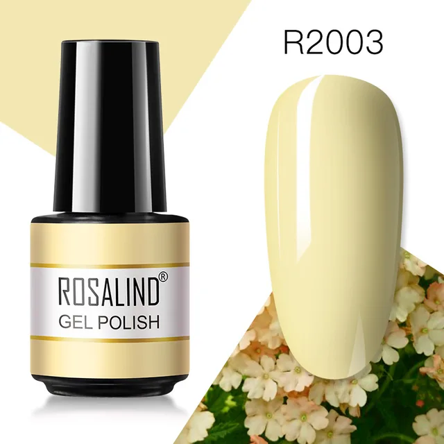 ROSALIND Gel Nail Polish 7ML Matte Base Top Coat For Soak Off Gel Polish UV LED Gel Semi Permanent Varnishes Design Nail Art RAR2003