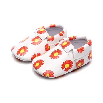 

High Quality Baby Casual Slip-on Shoes Cartoon Print PU Leather Soft Sole Shoes Infant Toddler Shoes First Walker