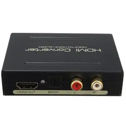 Hdmi аудио экстрактор оптический Spdif + Rca L/R конвертер Hdmi к Hdmi аудио сплиттер для ПК Dvd Hd камеры