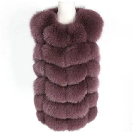 short vest 12 Новинка, женское осенне-зимнее модное пальто из настоящей лисы, зимний женский жилет из натурального меха, приталенная куртка с круглым вырезом, пальто, жилет - Цвет: short vest 12