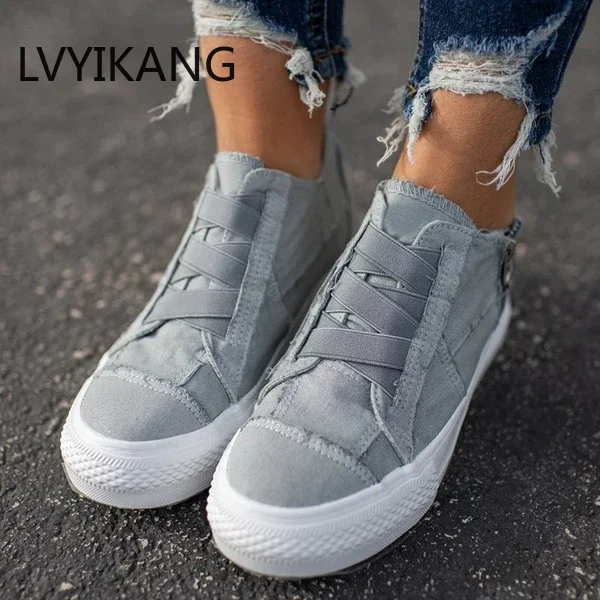 Повседневная женская обувь на плоской подошве из вулканизированной резины