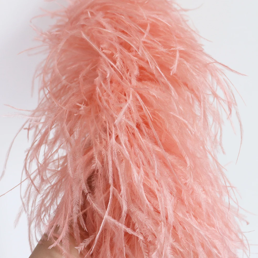 50Cm Fluffy Natural Ostrich Feather Boas Feathers for Crafts Decoration Wedding Evening Dress Decorative Christmas Tree Plumes