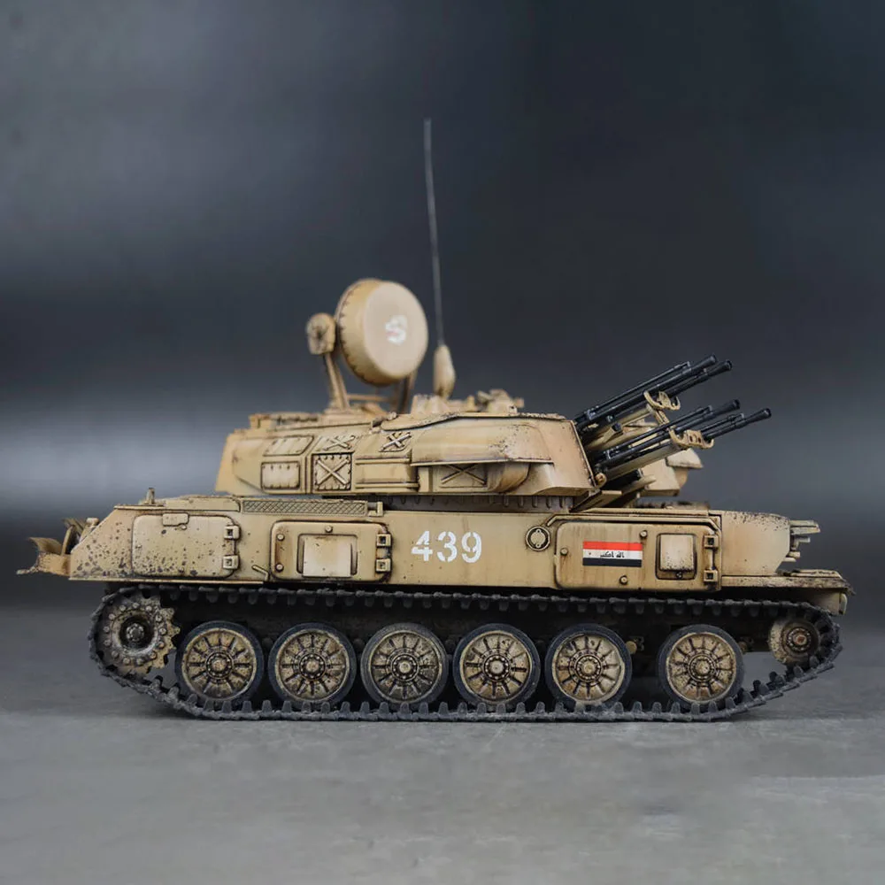 1/35 Ревелл 35081 irakh ZSU-23-4M ручной работы Танк модель украшения