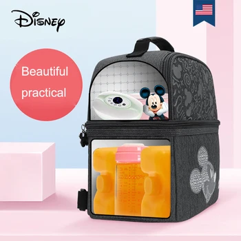 

Disney Minnie Mickey Diaper Bag Baby Care Maternity Bag For Stroller Multi-function Mummy Bags Large Capacity Mom Backpack Land