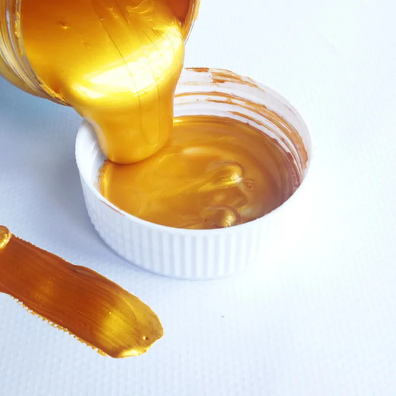 60ml Gold Paint Metallic Acrylic Paint,waterproof Not Faded for Statuary Coloring DIY Hand Clothes Painted Graffiti Pigments 50g afbeelding