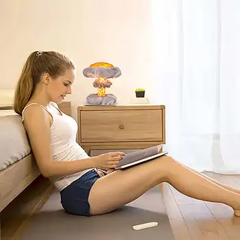 

2020 New Novelty Lights Dimmable Mushroom Cloud Lamp With Cotton As Children's Gifts Room Decoration Creative Novelty Night Lamp