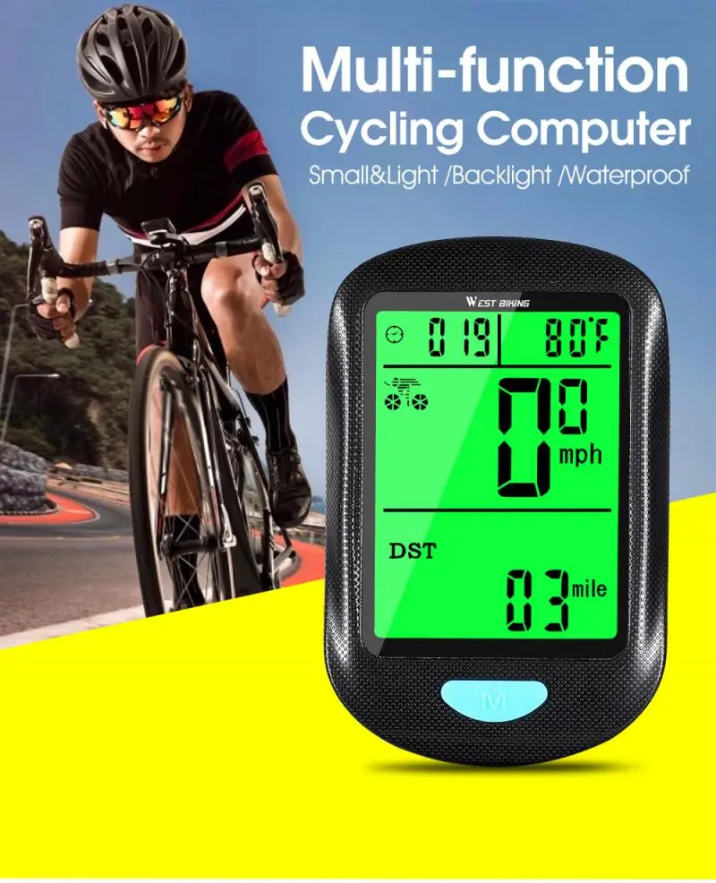 Contachilometri Bicicletta Lcd Computer Per Bici Wireless Con Display LCD - Tachimetro, Contachilometri Per Ciclismo | Batteria Inclusa CR2302 Gps Bici - Foto 5