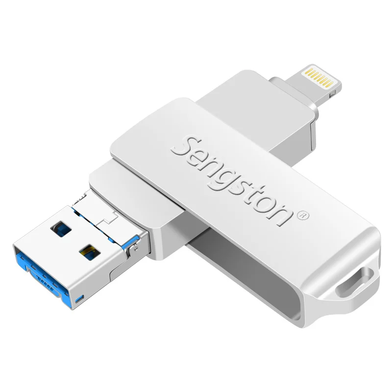 Многофункциональный OTG USB флеш накопитель Sengston для Iphone и Android телефонов двойное