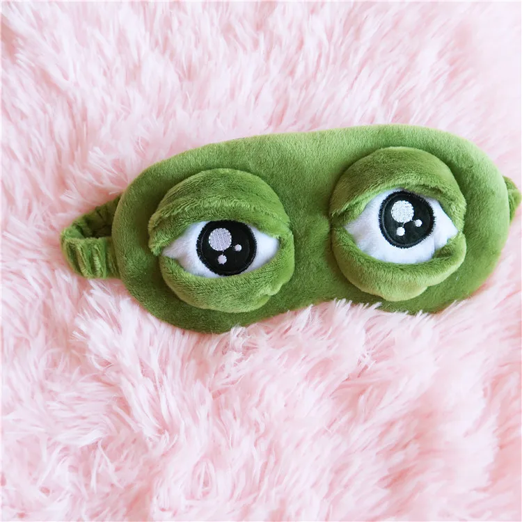 

Sad Frog Eye Patch Sad Frog Travel Frog Cute Funny Anime Peripheral College Style Sleep Nursing Eye Patch