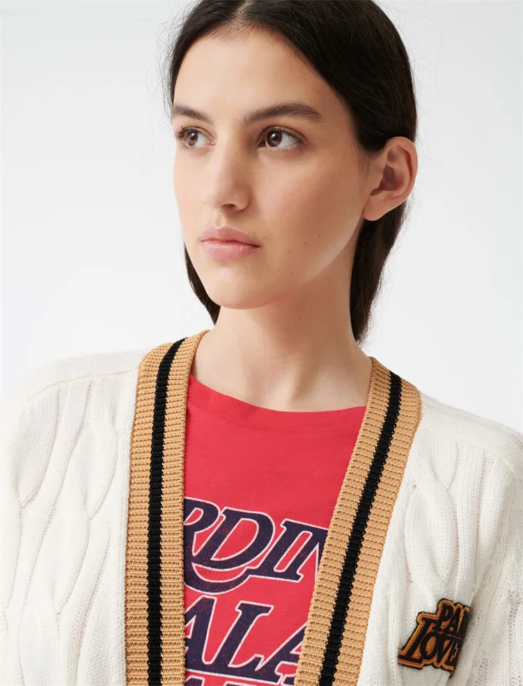 2020 Early Spring New White Sweater College Style Sweater Coat Cardigan Sweater Women 2020 Early Spring New White Sweater College Style Sweater Coat Cardigan Sweater Women
