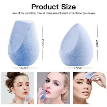 

1PCS Microfiber Fluff Surface Cosmetic Puff Velvet Makeup Sponge Non-Latex Powder Liquid Foundation Smooth Make Up Blender T0240