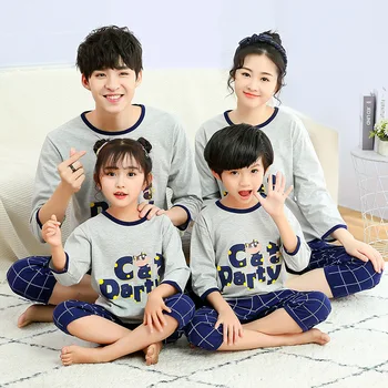 

Family Look Mother Son Family Matching Clothes 2020 Summer Homewear Mommy And Me Clothes Adult Kids Pajamas Sets Baby Sleepwear