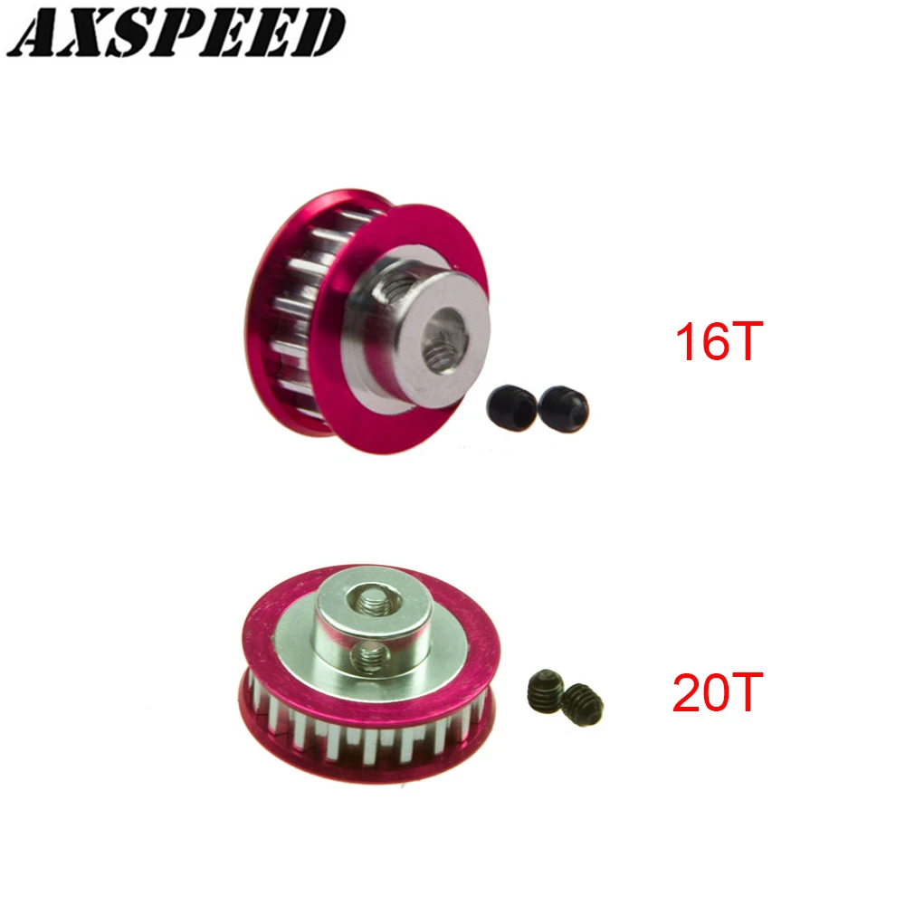 AXSPEED Aluminum Center Pulley Gear 16T/20T for 1:10 Sakura D4 AWD RWD RC Drift Racing Car Upgrade Accessories