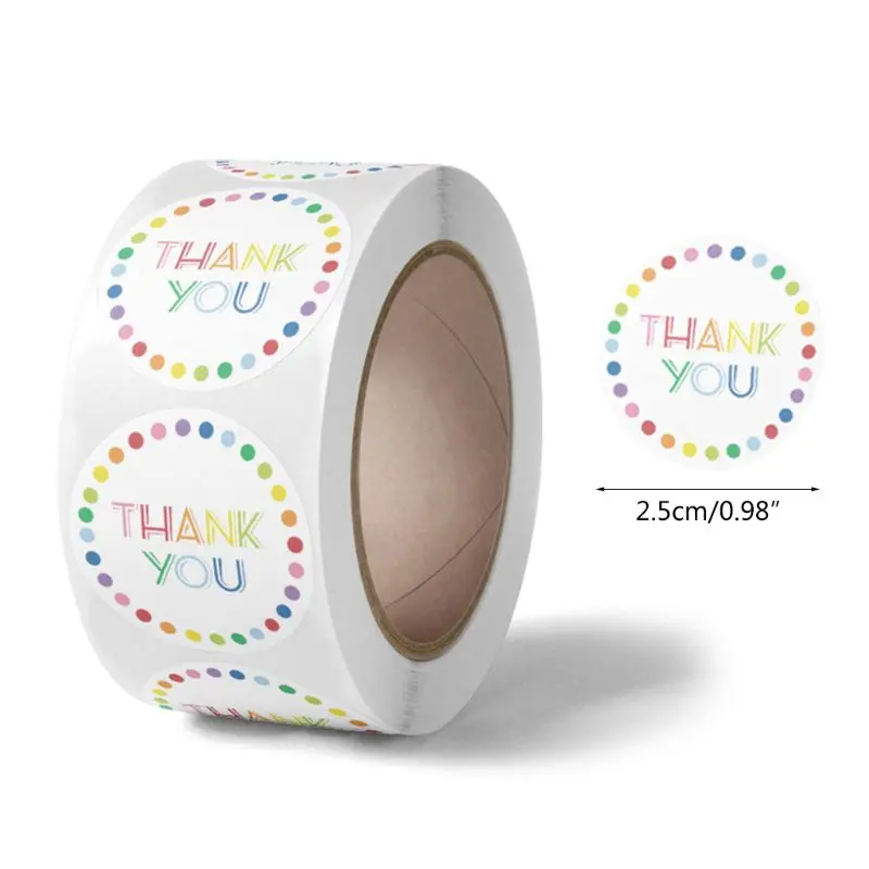 

500pcs Thank You Stickers Seal Label for Small Shop Wedding Gift Decorate Package Envelope Stationery Sticker