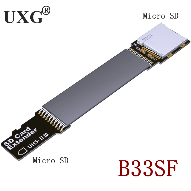 Micro sd tf Cartão de Memória Kit sd Macho para sd Fêmea Extensão Macia Uhs2 Uhs-iii Flexível Plana Cablefpc Cabo Extensor 10cm 30cm 1m - Imagem 4