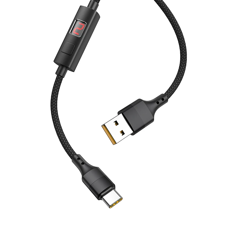 HOCO S13 16 шт./лот,, светодиодный usb-кабель с цифровым дисплеем для iPhone, кабель типа C, микрокабель для samsung USB-C