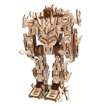 

Three-dimensional Jigsaw Puzzle Woodiness Simulation Model Adult Children Manual Diy Assembling Beneficial Wisdom Toys Robot
