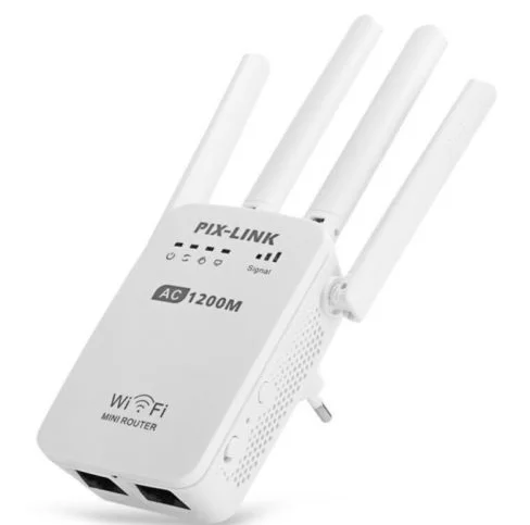1200 Мбит/с беспроводной Wi-Fi ретранслятор усилитель-удлинитель маршрутизатор 4 антенны 2,4/5G