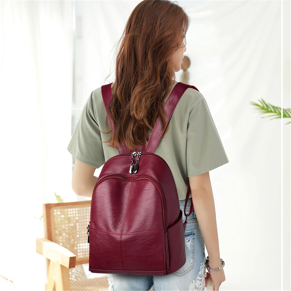 Женский рюкзак mochila feminina повседневный женский кожаный женская сумка на плечо для