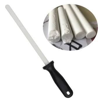 

Bar Portable For Chefs Durable Assistant Sharpener Millstone Kitchen Tool Repair With Handle Grinding Stick Alumina Ceramic Rod