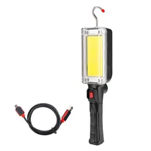 Ручной usb зарядка COB 700 лм рабочий светильник магнитный подвесной крючок светодиодный аварийный светильник для ремонта