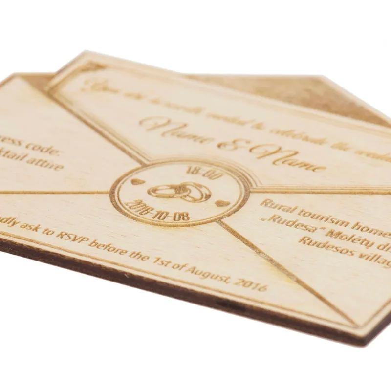 Envelope Wooden save the dateRustic Wood Wedding invitation Save the Date Magnets wedding favors - 4.0002E+12