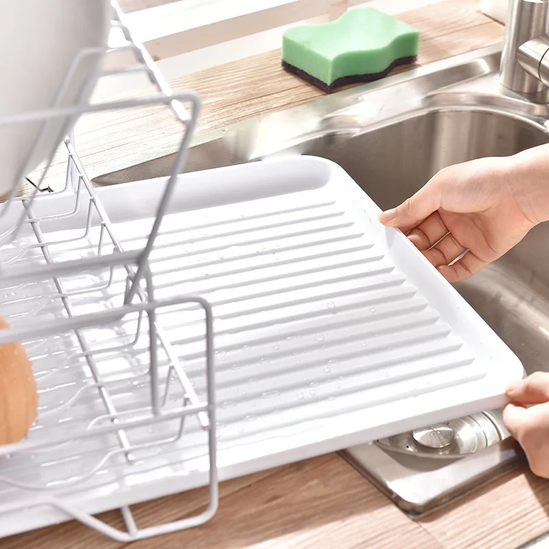 Euna  Iron Dish Dish Draining Rack Home Kitchen Dish Dish Rack Double  Storage Rack Shelf Water Filter Rack – Eunaliving
