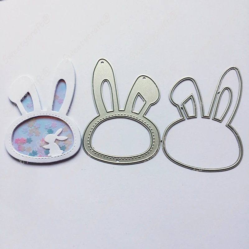 Rabbit Bunny Stich Frame Shake Cutting Dies 1