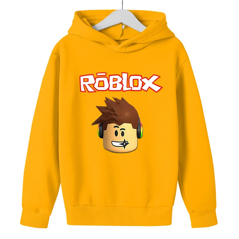 Толстовка с капюшоном Robloxing для девочек длинным рукавом бега мальчиков и игр