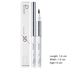 Фирменная Мода Новая черная жидкая подводка для глаз Ручка мягкая голова Водонепроницаемый Пот защита подводка для глаз карандаш косметическое зеркало с расческой косметикой TSLM2