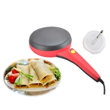 

2019 HOT Electric Crepe Maker Pizza Pancake Cooking Pan Kitchen Non-stick Biscuit Griddle Chinese Spring Roll Baking Machine