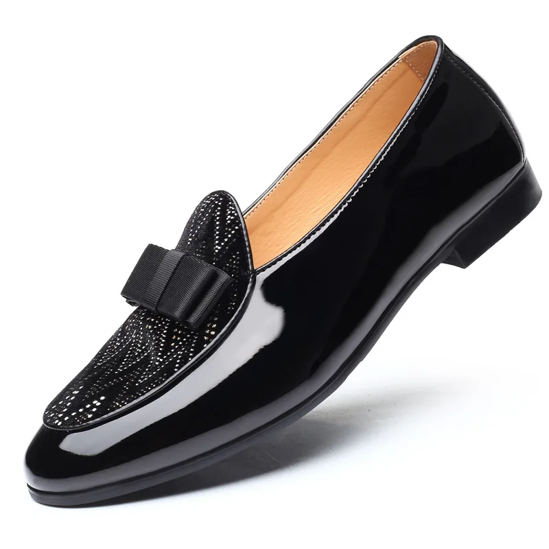 

Classic Business Men's Dress Shoes Fashion Elegant Formal Wedding Shoes Men Slip On Office Oxford Shoes For Men Black DA0278