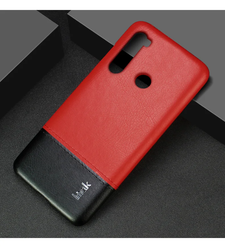 IMAK для Xiaomi Redmi Note 8 чехол Роскошный кожаный чехол из искусственной кожи чехол s для Redmi Note 8 Pro твердый PC задняя крышка