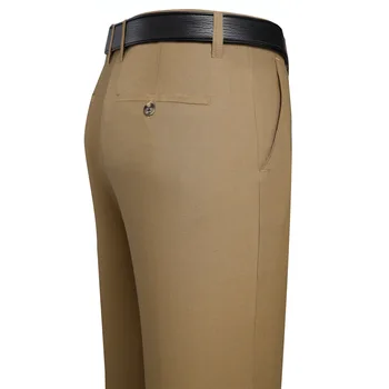 

2020 Men Business Formal Wear Suit Pants Straight-Cut Loose-Fit No Ironing Casual Pants