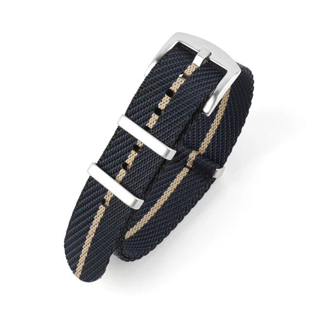 Nylon Nato Strap 20mm 22mm Stripe Watchband Replacement Watch Band Military Wristband Accessories For Tudor Nato Watch Strap navy black khaki 1