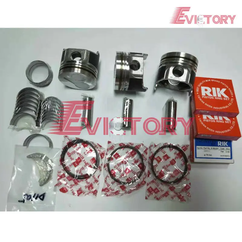 

For Kubota D1305 oversize piston and ring +0.50 gasket bearing water oil pump