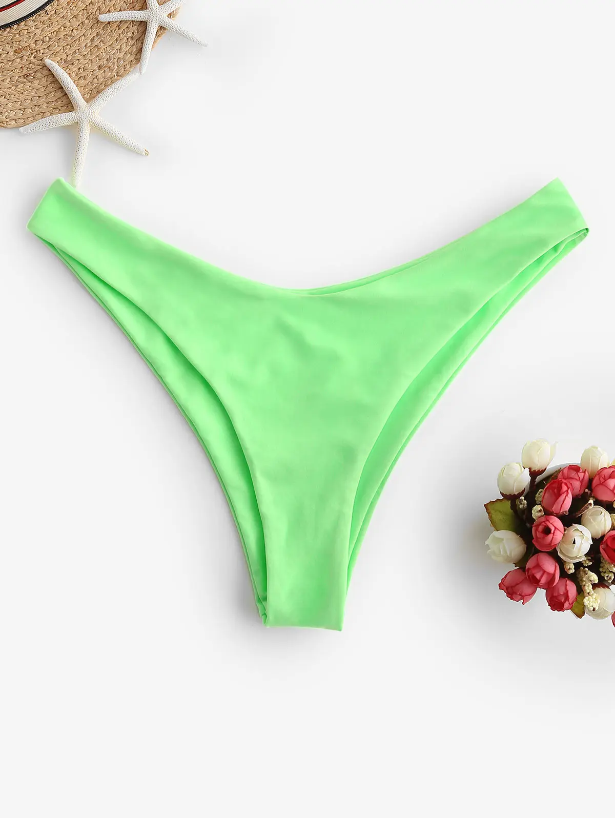 ZAFUL High Cut Solid Bikini Bottom