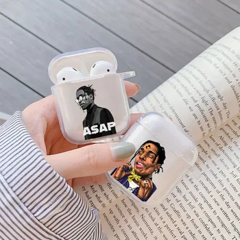 

ASAP Mob Asap Rocky Rapper TESTING Silicone TPU Cover For Apple airpods 1 2 Case Wireless Earphone Accessories Coque