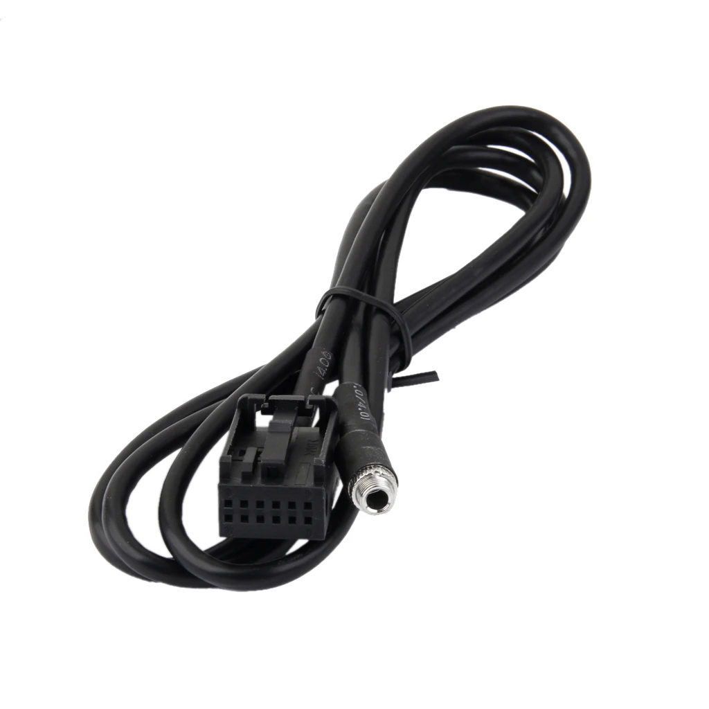 3.5mm Female Jack Car USB Aux-in Adapter Cable For BMW Z4 E85 X3 E83 Black