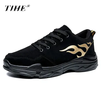 

2019 Platform Men Tennis Shoes Breathable Knit Upper Thick Bottom Chunky Sneakers Man Sport Shoe Tenis Masculino Chaussure Homme