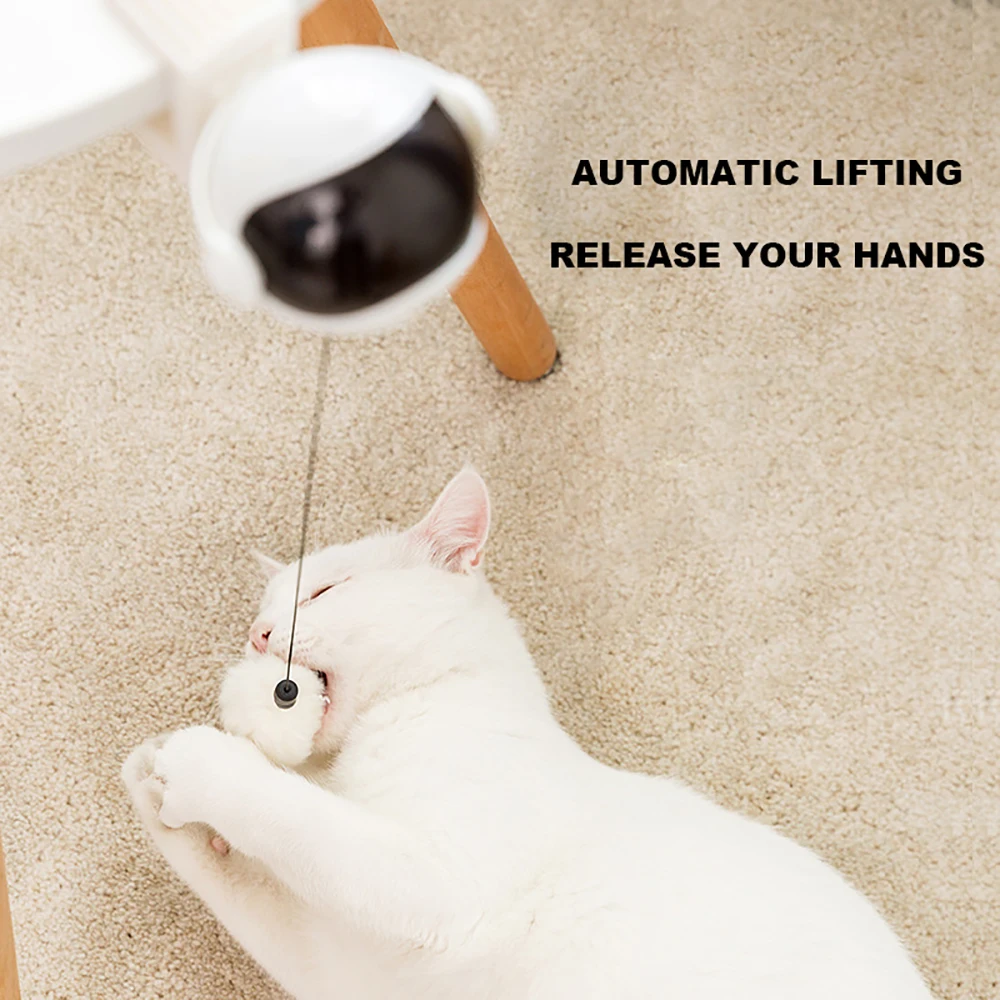 Электронная игрушка для кошек, игрушка-тизер для кошек, йо-йо, подъемный шар, Электрический флаттер, вращающаяся Интерактивная головоломка, Умная игрушка для кошек