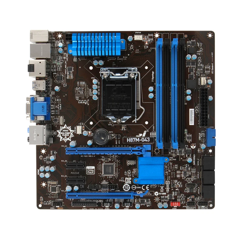 

For MSI H87M-G43 Desktop motherboard H87 LGA 1150 DDR3 i3 i5 i7 DDR3 32G SATA3 USB3.0 100% tested intact