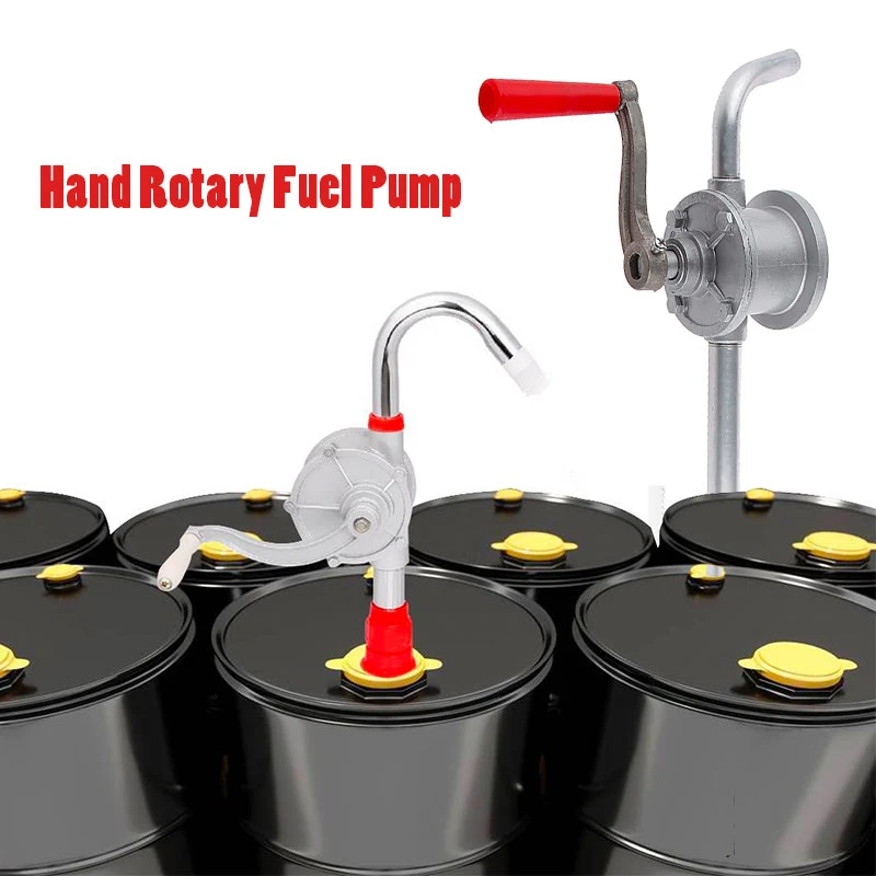 Motorcycle Hand Rotary Oil Pump Manual Hand Crank Rotary Pump Oil Fuel