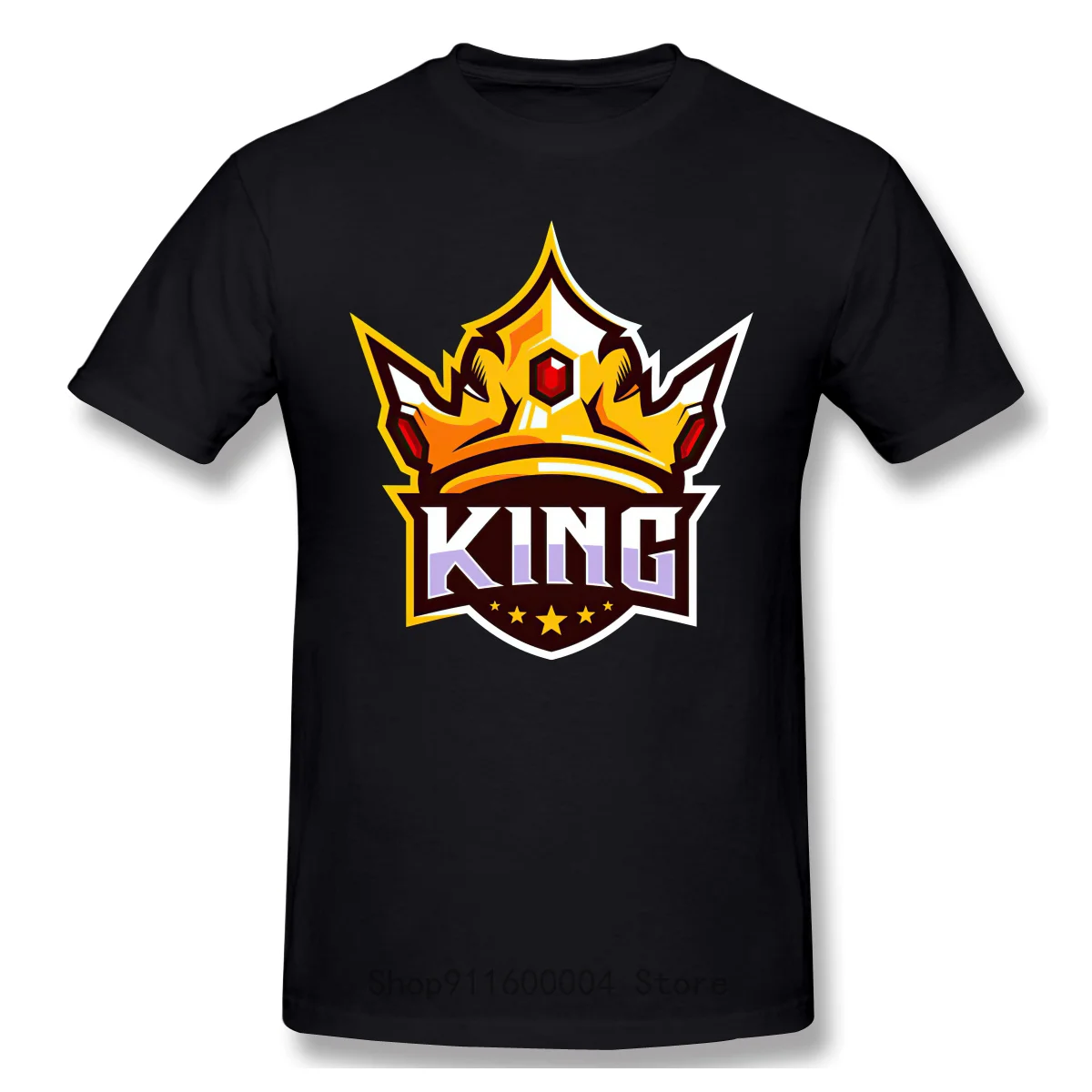 Крутая и забавная Повседневная модная хлопковая Футболка King's Crown с коротким