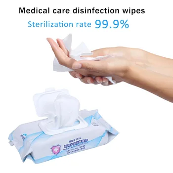 

80PCs/pack Disposable Alcohol Swabs Pads Wet Wipe thick Paper Towel Skin Cleaning Care kitchen dish Cleaning Antiseptic
