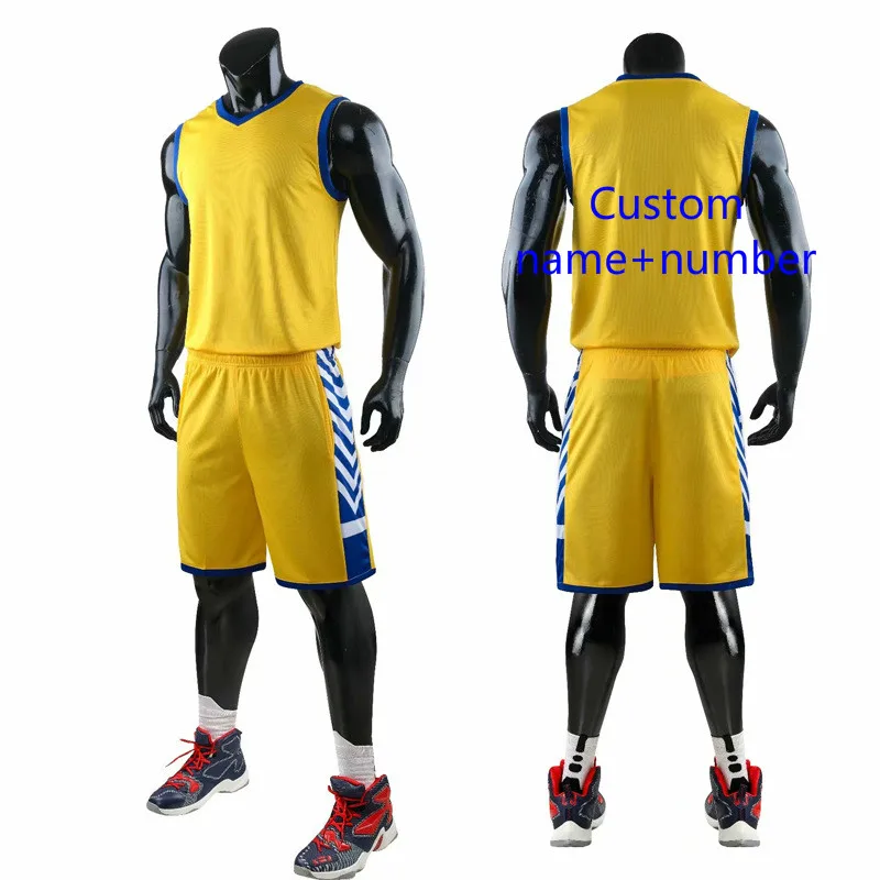 Custom name number Детские баскетбольные комплекты из Джерси, комплекты униформы для мужчин, мальчиков и девочек, спортивная одежда, дышащие Молодежные тренировочные баскетбольные майки, шорты - Цвет: Custom name number