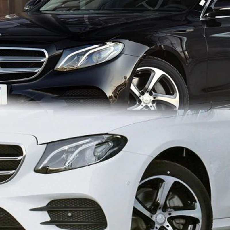 Пластиковый черный абажур для передних фар Mercedes Benz E class w213 E200 E300L|Абажуры| |