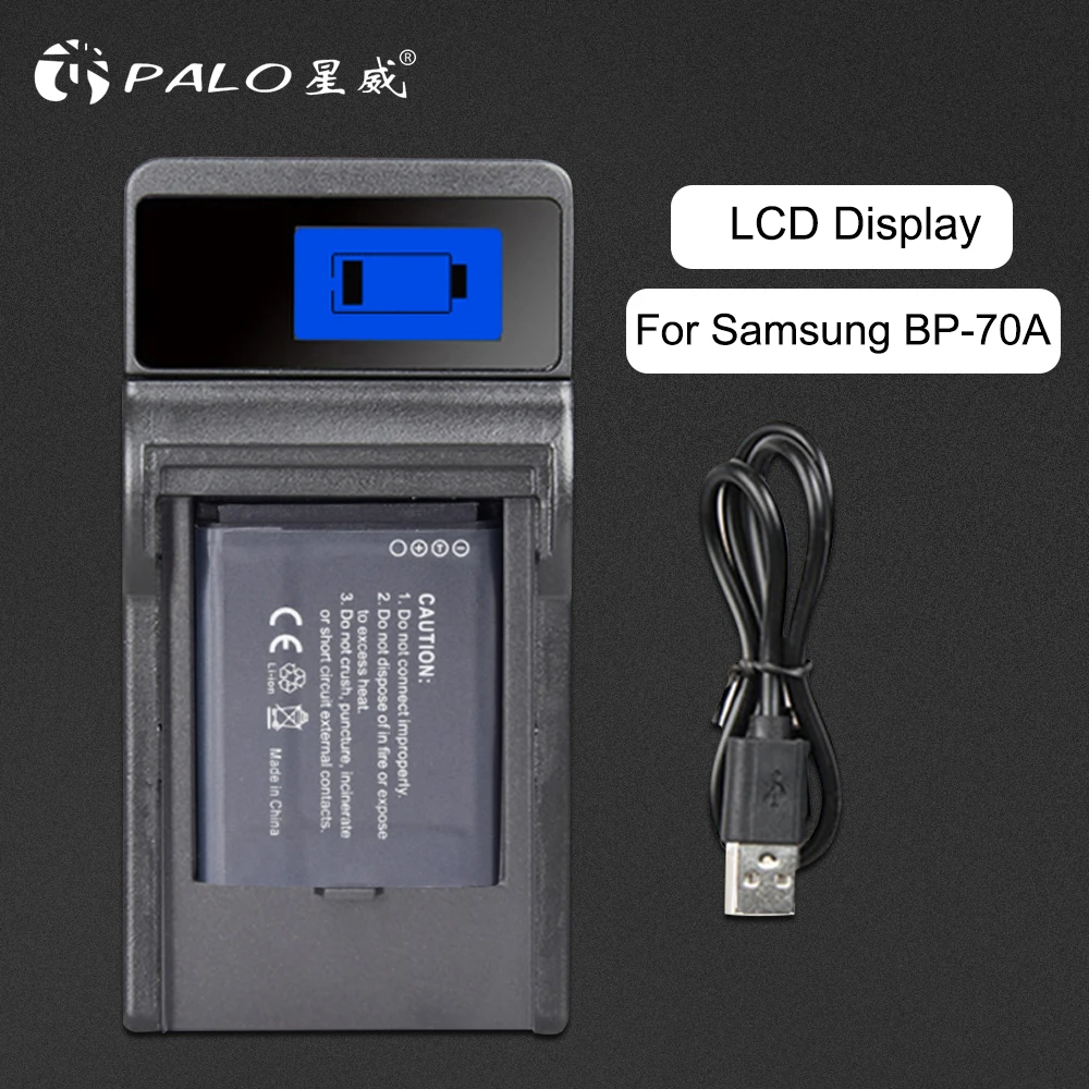 Фото Зарядное устройство PALO для samsung BP70A BP-70A SL50 SL600 SL605 SL630 PL80 PL90 PL120 PL170 PL20 PL200 PL201 ES74 ES75 ES80 MV800 №2